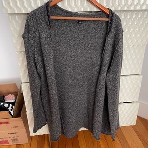 grey cardigan sweater